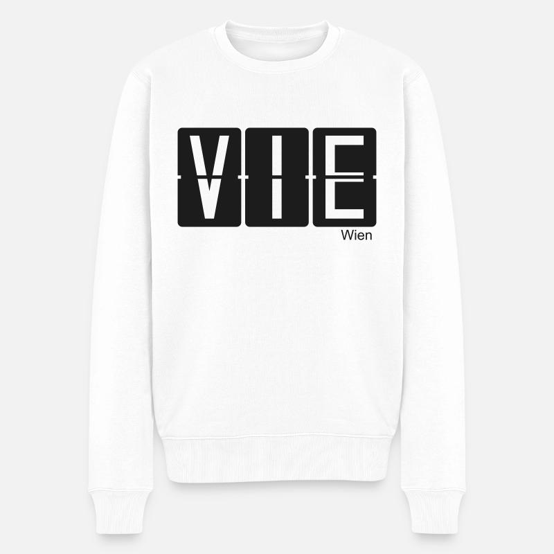 Vienne - Pull Premium bio Homme - blanc