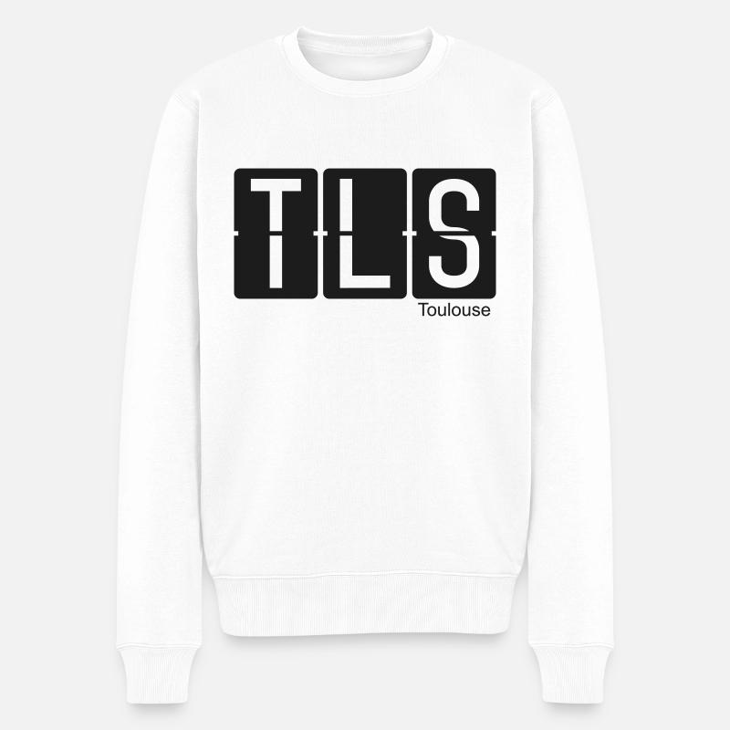 Toulouse - Männer Premium Bio Pullover - Weiß