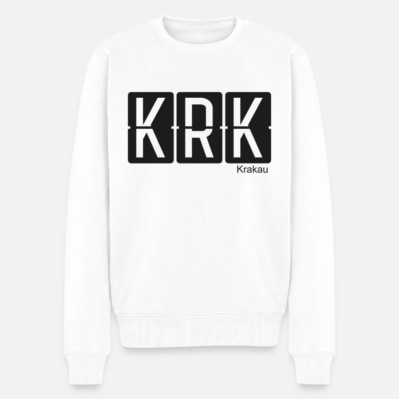 Cracovie - Pull Premium bio Homme - blanc