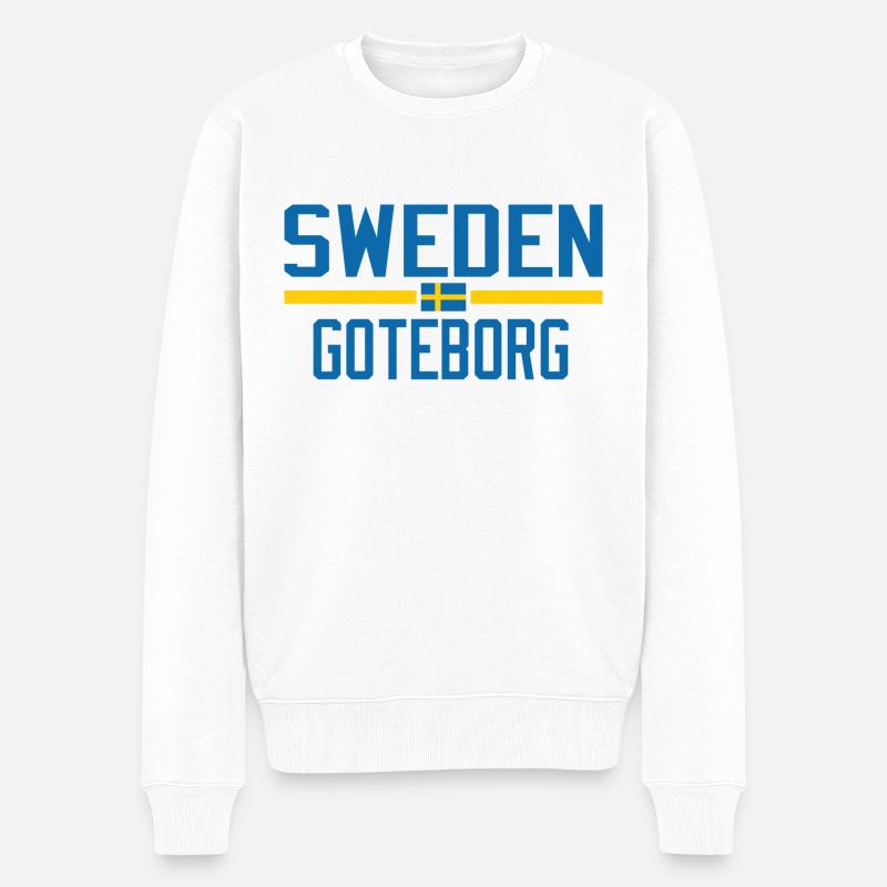 Suède Göteborg - Pull Premium bio Homme - blanc