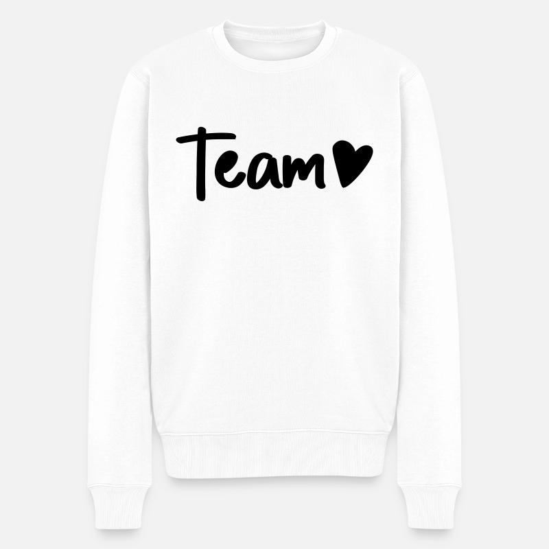 une équipe avec cœur - Pull Premium bio Homme - blanc