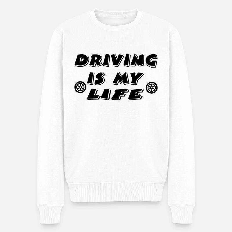 Voiture - Pull Premium bio Homme - blanc