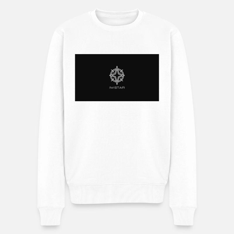 I"m Star - Männer Premium Bio Pullover - Weiß