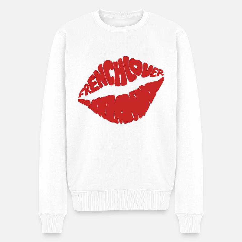 French Lover. - Pull Premium bio Homme - blanc