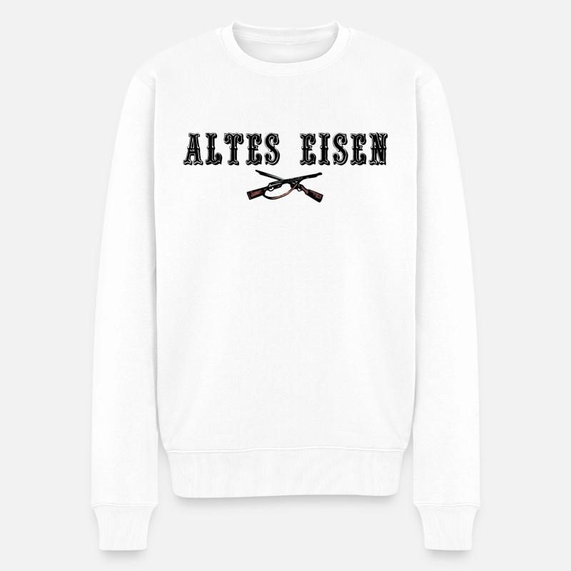 Altes Eisen - Männer Premium Bio Pullover - Weiß