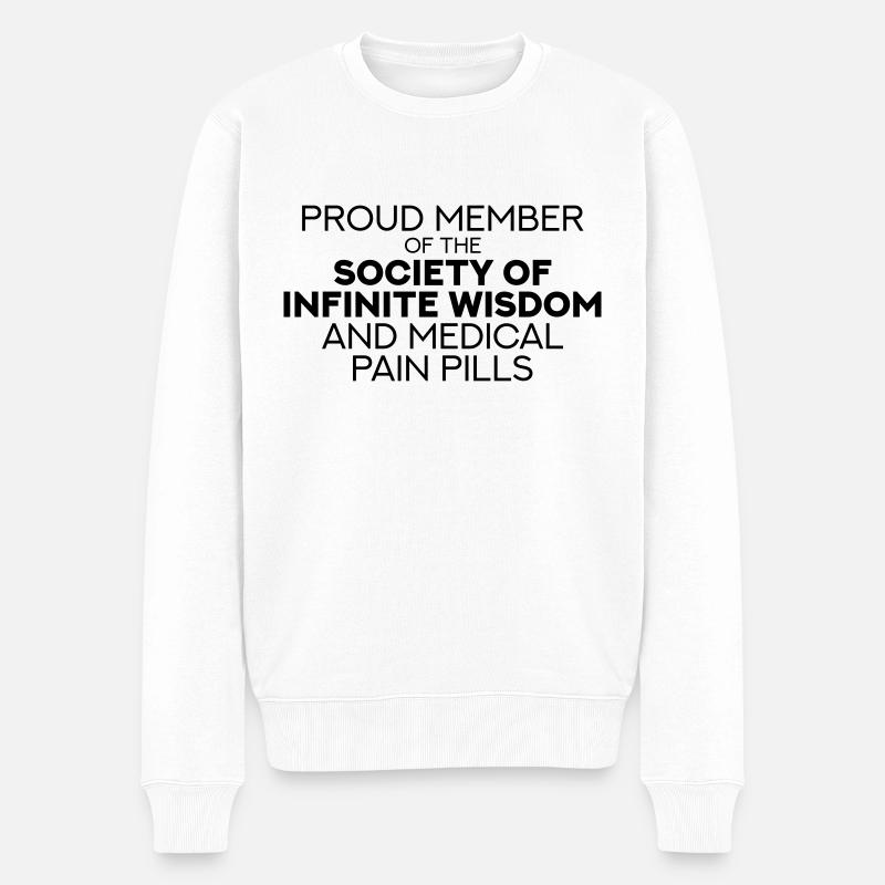 Rentner - Männer Premium Bio Pullover - Weiß