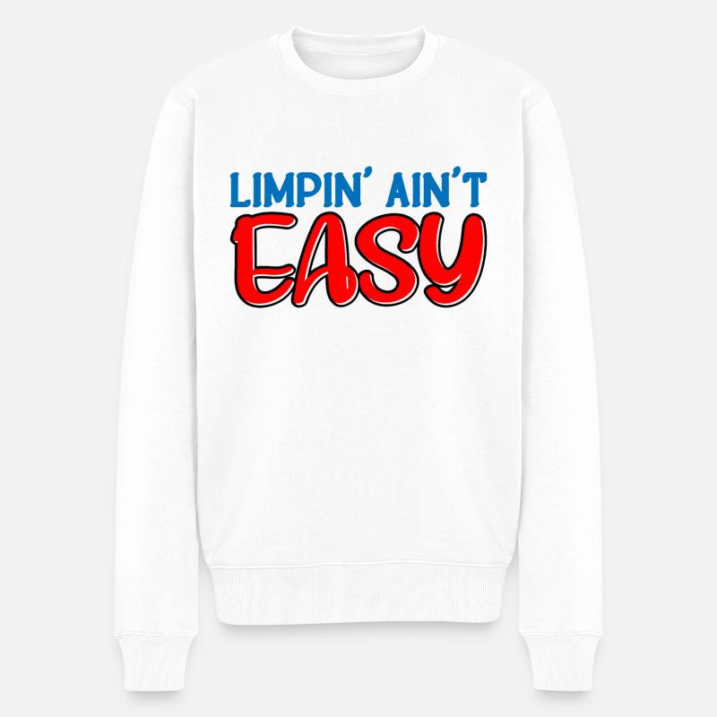 Limpin' Ain’t Easy 22 - Pull Premium bio Homme - blanc