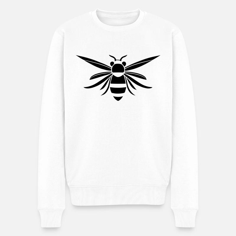 abeille - Pull Premium bio Homme - blanc