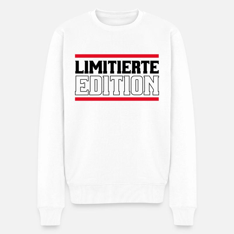 limitierte edition - Männer Premium Bio Pullover - Weiß