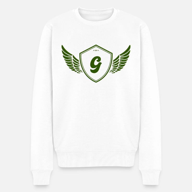 wappen g - Männer Premium Bio Pullover - Weiß