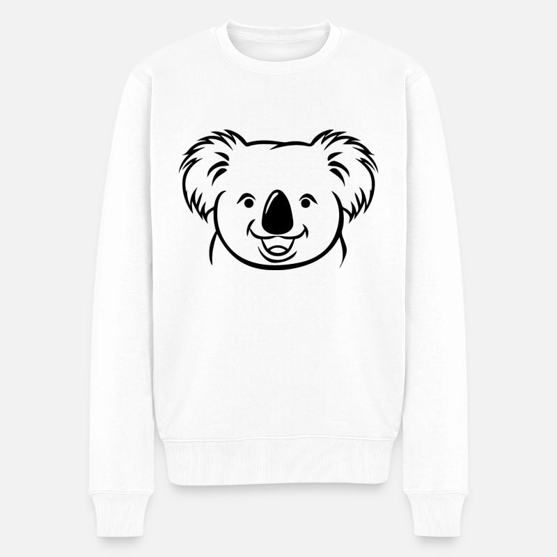 Koala - Pull Premium bio Homme - blanc