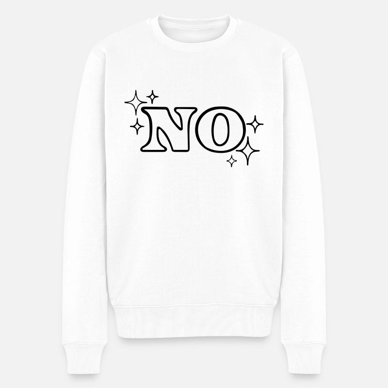 Jetzt - Männer Premium Bio Pullover - Weiß