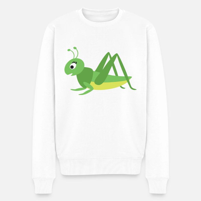 sauterelle - Pull Premium bio Homme - blanc