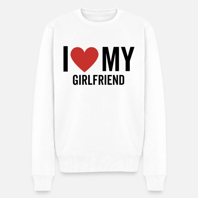 J’aime ma petite amie - Pull Premium bio Homme - blanc
