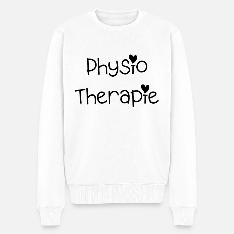 Physiothérapie - Tenue pour physiothérapeutes - Pull Premium bio Homme - blanc
