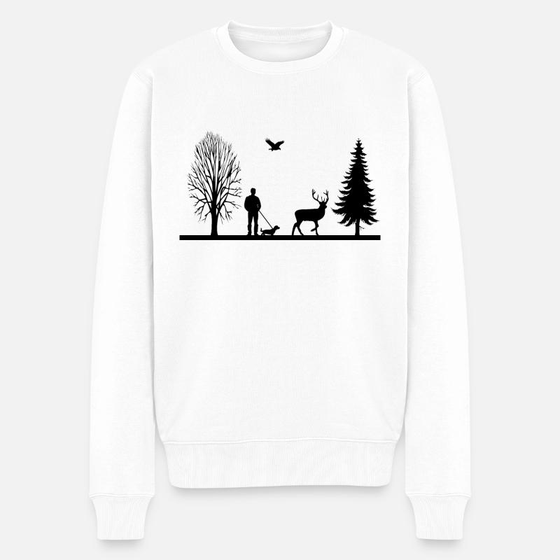 Chasseur - Pull Premium bio Homme - blanc