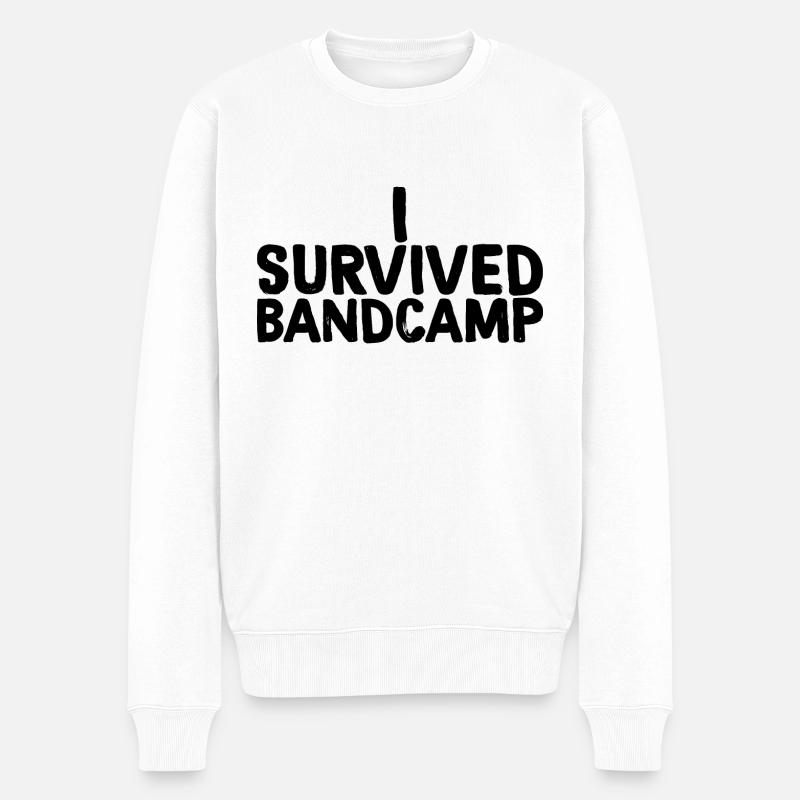 I Survived Bandcamp 3 - Männer Premium Bio Pullover - Weiß