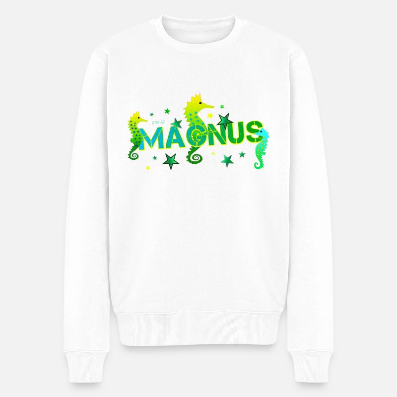 Magnus - Pull Premium bio Homme - blanc