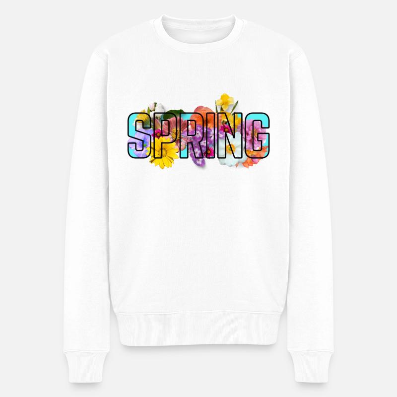 Printemps bleu - Pull Premium bio Homme - blanc