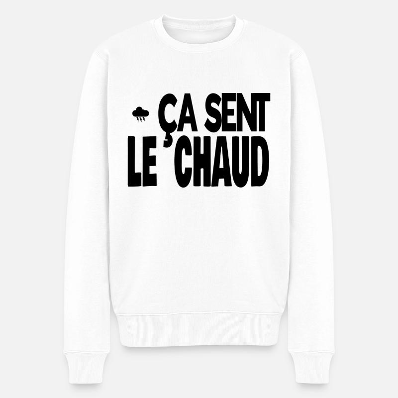 ça sent le chaud - Pull Premium bio Homme - blanc