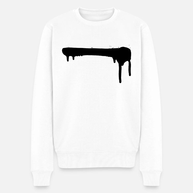 Bandes graffiti - Pull Premium bio Homme - blanc