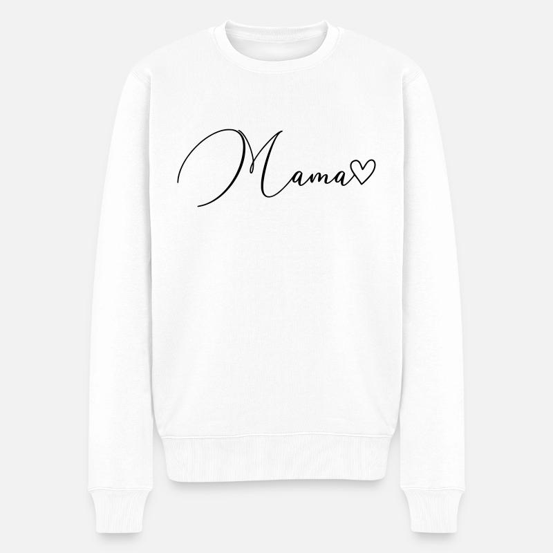 Police de maman - Pull Premium bio Homme - blanc