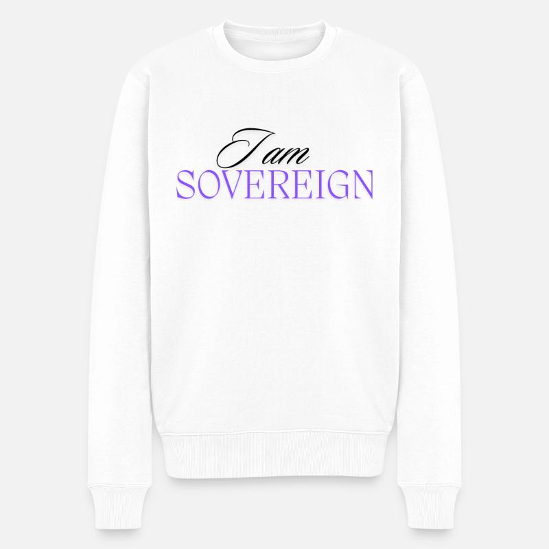 Je suis souverain 3 - Pull Premium bio Homme - blanc