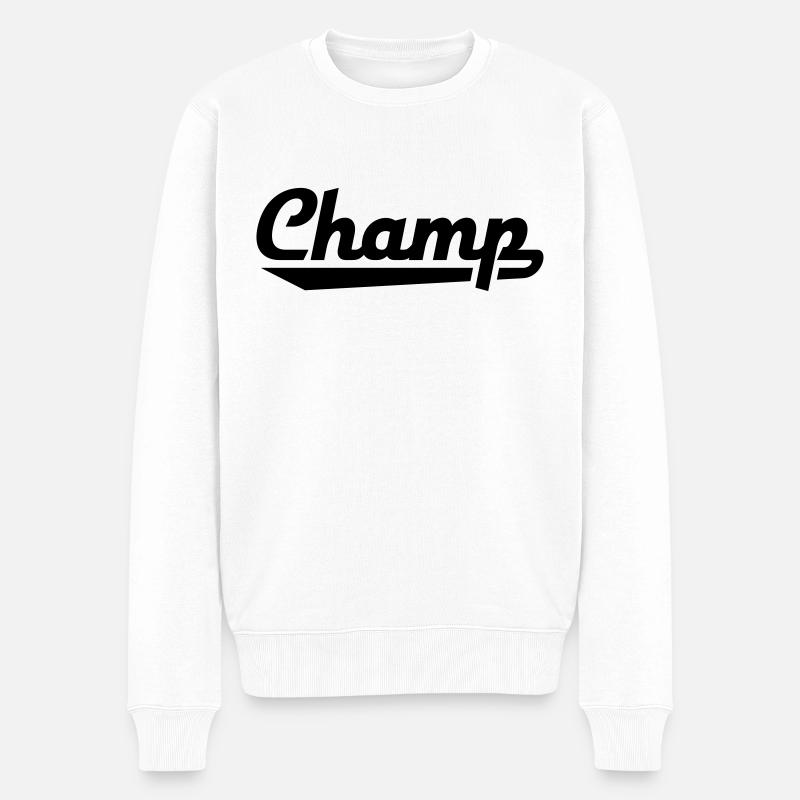 Champ - Männer Premium Bio Pullover - Weiß