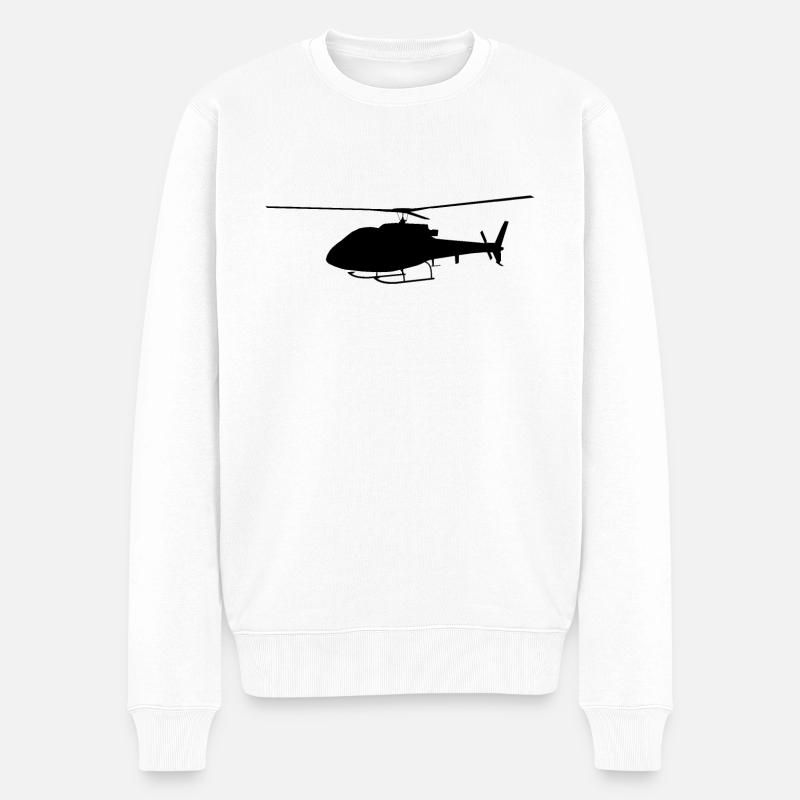 Hélicoptères, hélicoptères - Pull Premium bio Homme - blanc