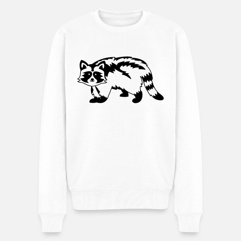 Raton laveur - Pull Premium bio Homme - blanc