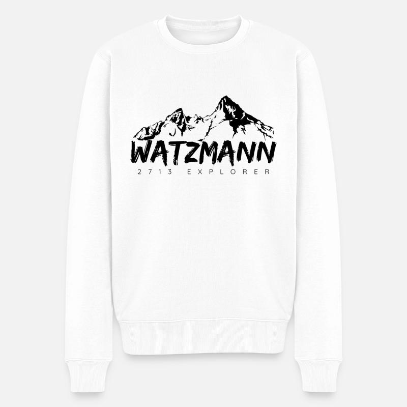 Alpiniste Watzmann 2713 Explorer - Pull Premium bio Homme - blanc