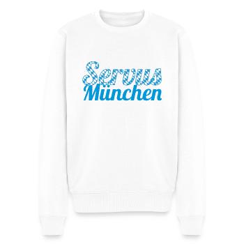 Servus Munich - Men's Premium Organic Jumper - white - Front - Thijin (182cm)