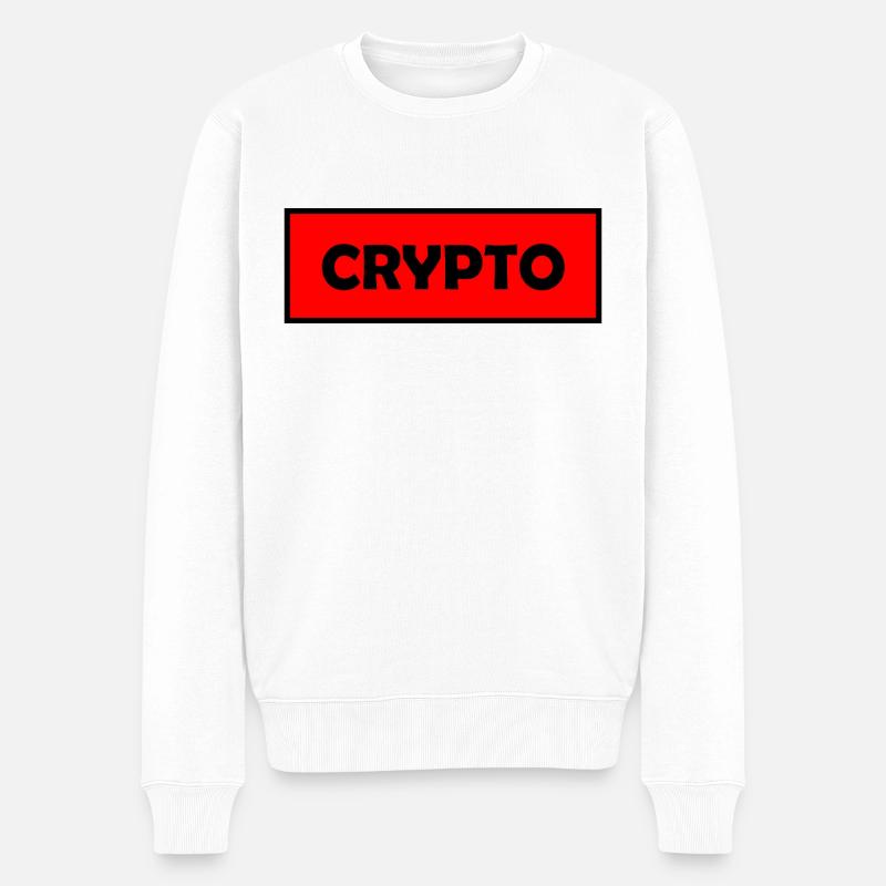 Bitcoin Trading Crypto Aktien - Männer Premium Bio Pullover - Weiß