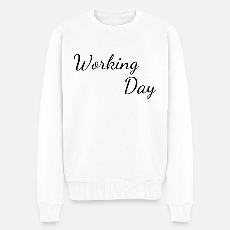 Jour ouvré - Pull Premium bio Homme - blanc