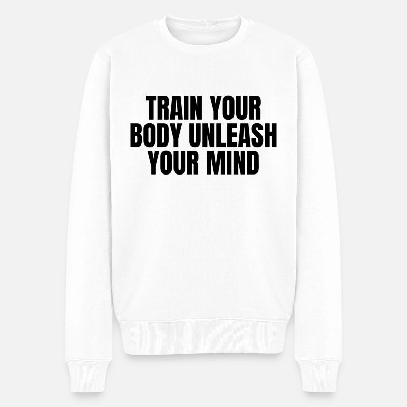 Gymnase - Pull Premium bio Homme - blanc