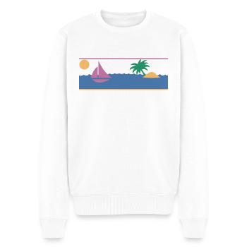 Voilier South Seas Sun Beach Plamen - Pull Premium bio Homme - blanc - Devant - Thijin (182cm)