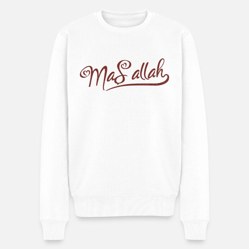 Maşallah - Männer Premium Bio Pullover - Weiß