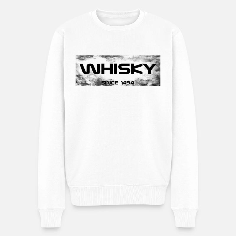 Whisky depuis - Pull Premium bio Homme - blanc