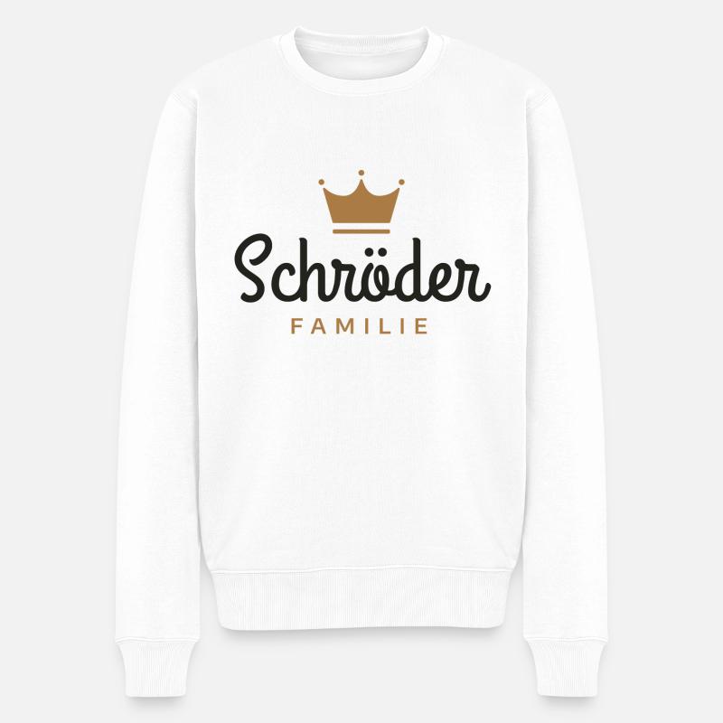 Schröder-Familie - Männer Premium Bio Pullover - Weiß