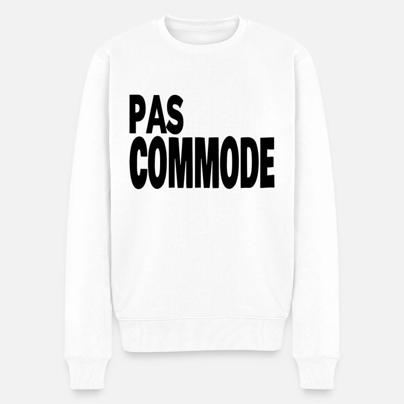 pas commode - Pull Premium bio Homme - blanc