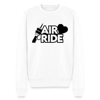Airride Liebe Herz - Männer Premium Bio Pullover - Weiß - Vorne - Thijin (182cm)