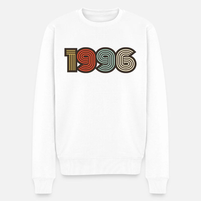 1996 rétro vintage - Pull Premium bio Homme - blanc