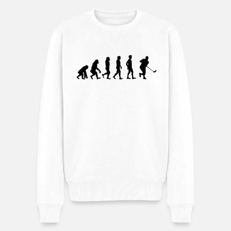 Evolution du Floorball - Pull Premium bio Homme - blanc