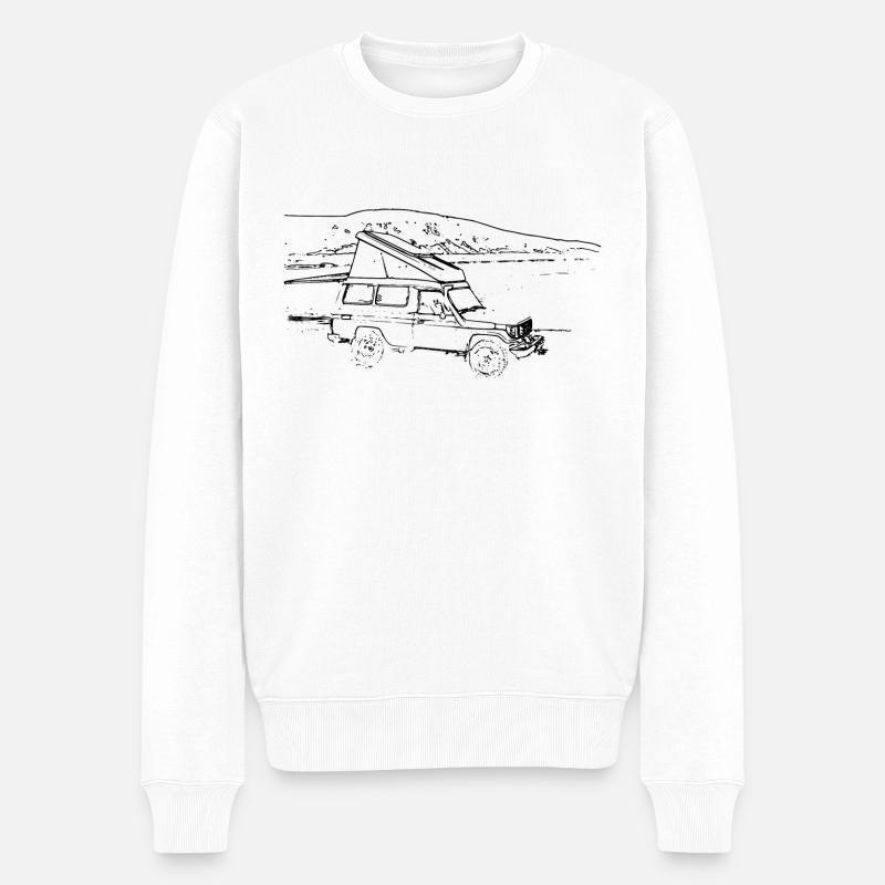 Tout-terrain au bord du lac - Pull Premium bio Homme - blanc