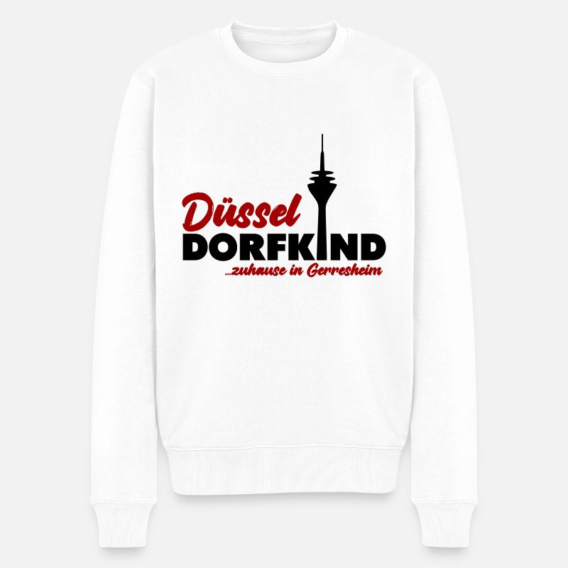 Düsseldorfkind Gerresheim - Männer Premium Bio Pullover - Weiß