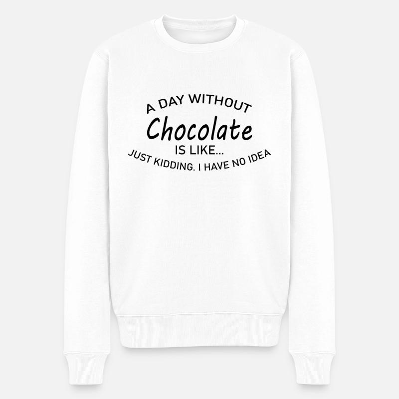 chocolat chocolat - Pull Premium bio Homme - blanc