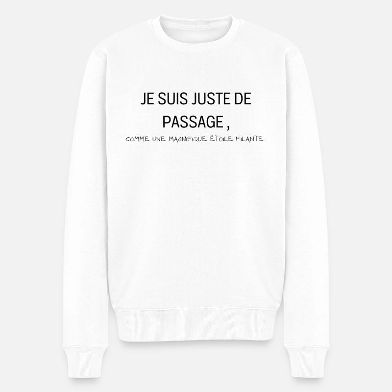 Etoile filante - Pull Premium bio Homme - blanc