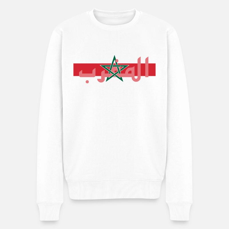 Maroc - Pull Premium bio Homme - blanc