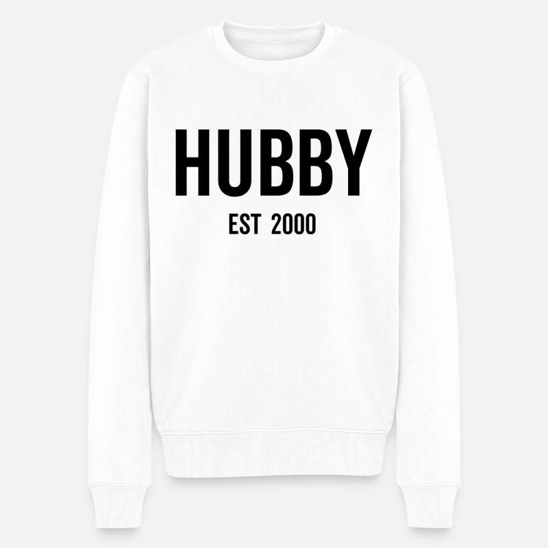 Ehemann Est 2000 - Männer Premium Bio Pullover - Weiß