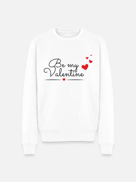 Be My Valentine - Männer Premium Bio Pullover - Weiß